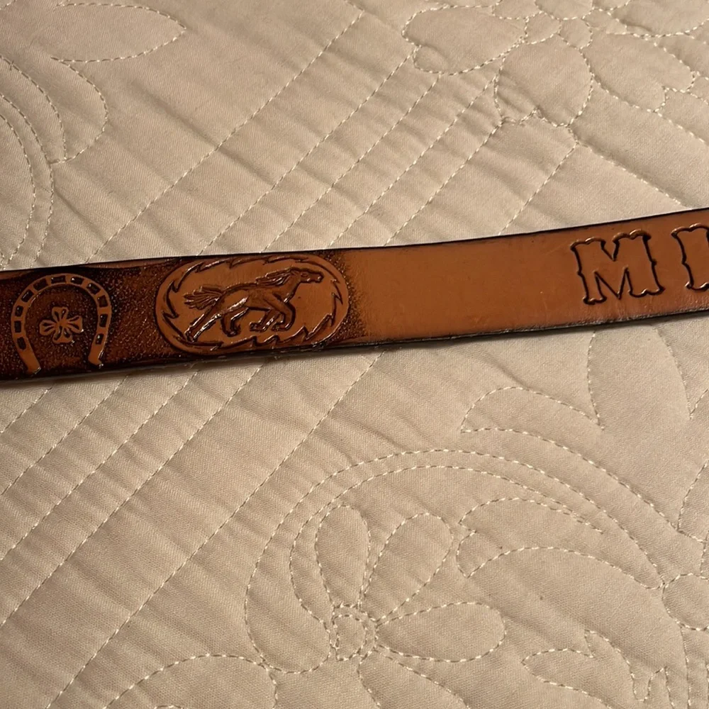 Cowhide Boys Cowboy belt- size 28
